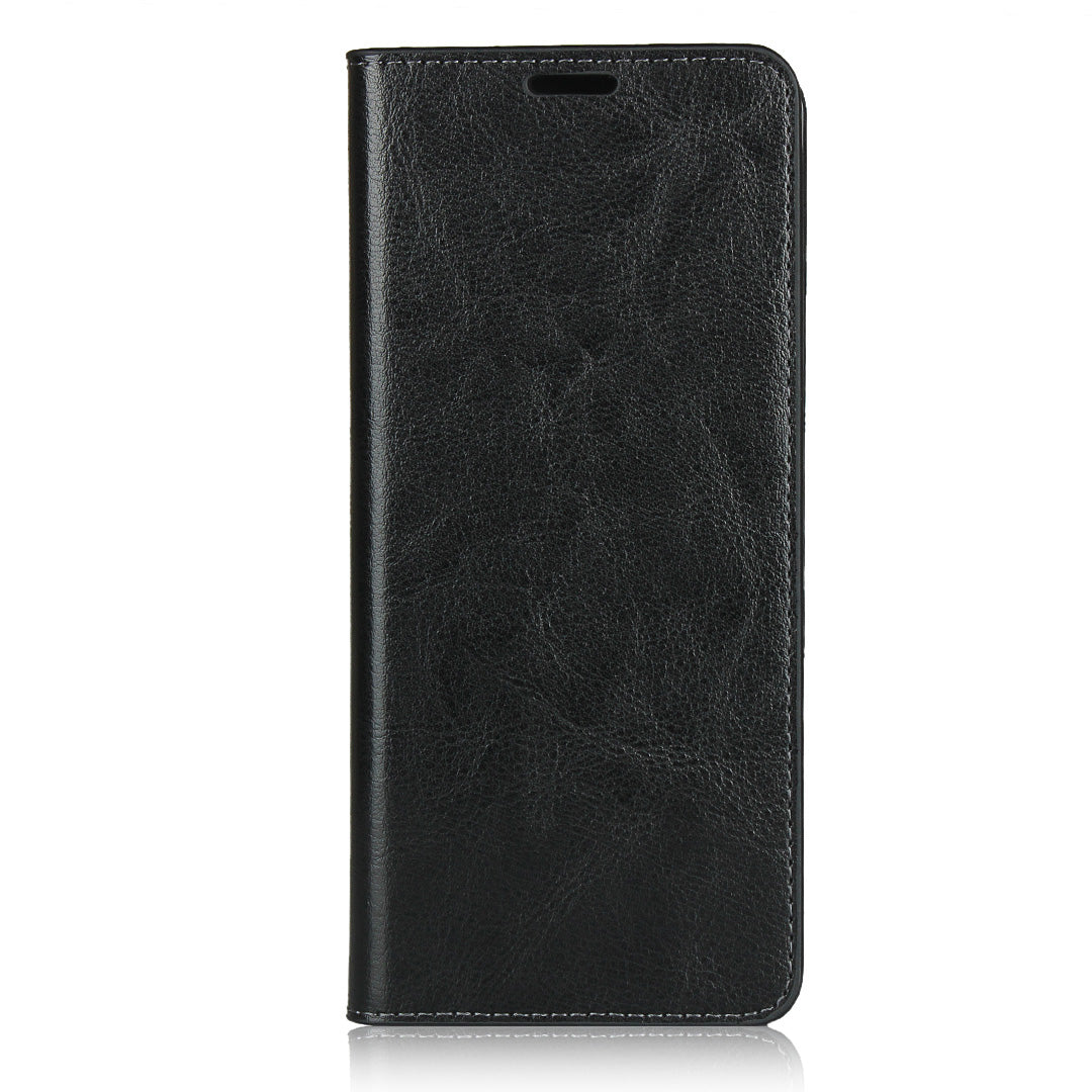 Crazy Horse Wallet Stand Genuine Leather Cover for Sony Xperia L4