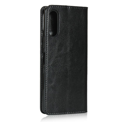 Crazy Horse Wallet Stand Genuine Leather Cover for Sony Xperia L4