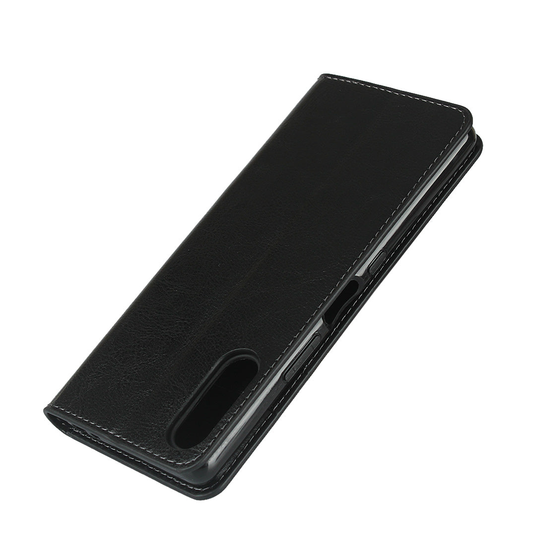 Crazy Horse Wallet Stand Genuine Leather Cover for Sony Xperia L4