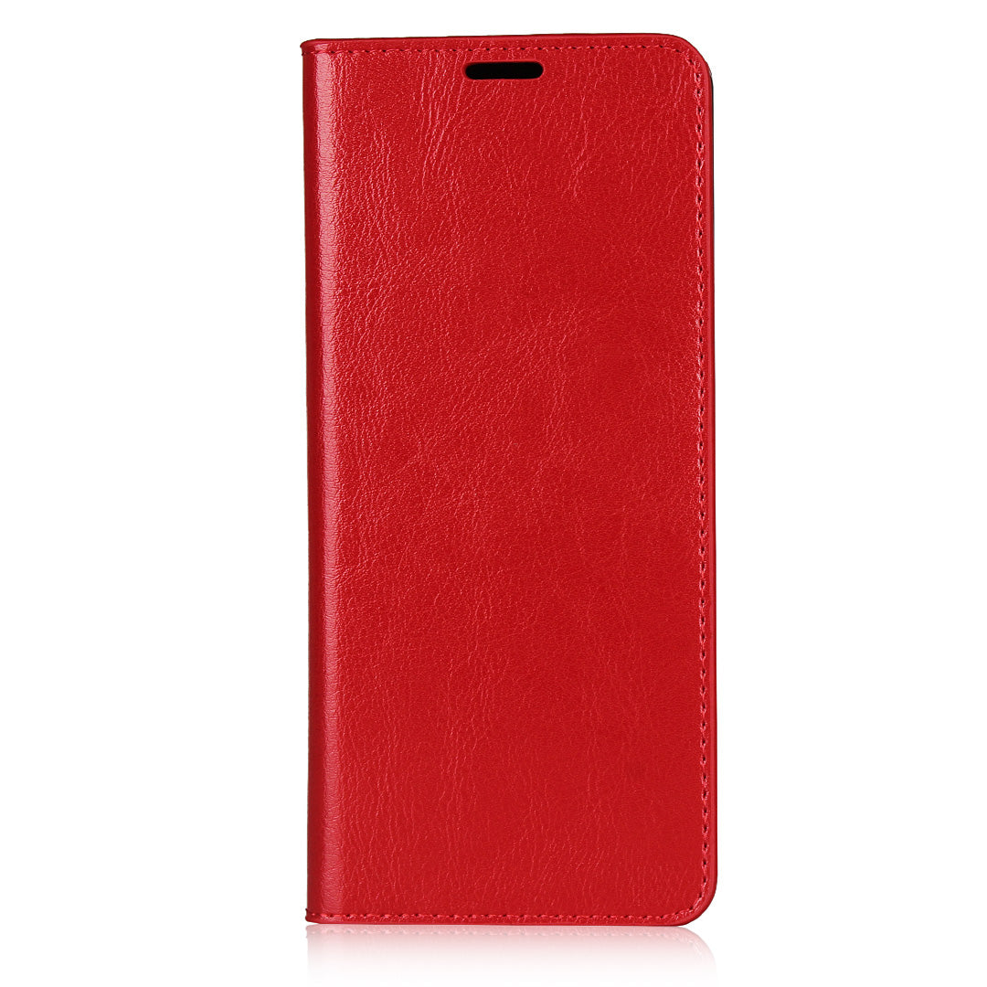 Crazy Horse Wallet Stand Genuine Leather Cover for Sony Xperia L4