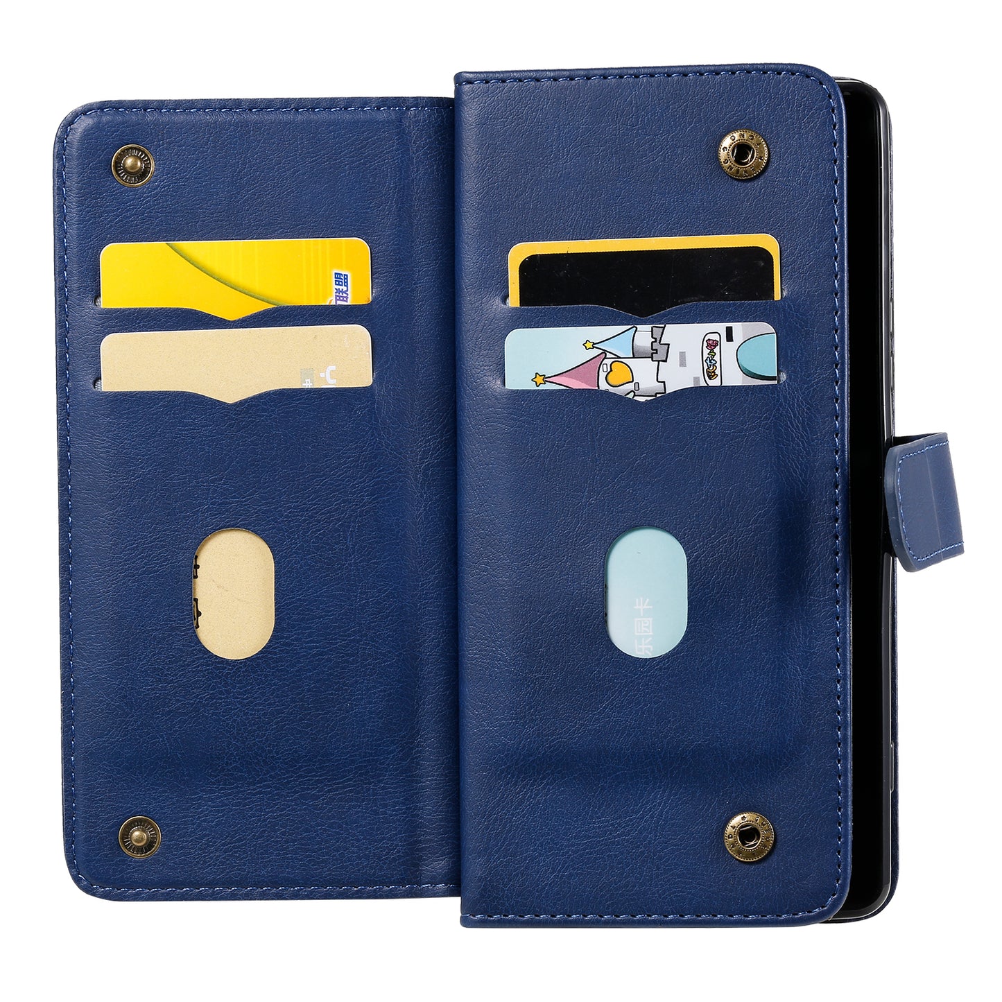 KT Multi-functional Series-1 10 Card Slots Wallet TPU+PU Leather Phone Shell for Sony Xperia 1 II
