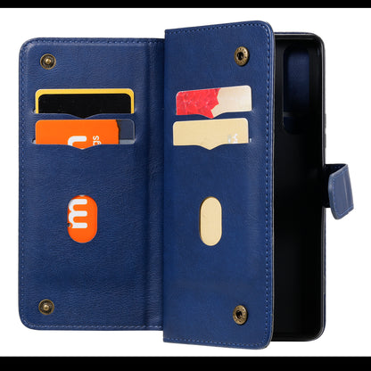 KT Multi-functional Series-1 10 Card Slots Wallet TPU+PU Leather Phone Shell for Sony Xperia 1 II