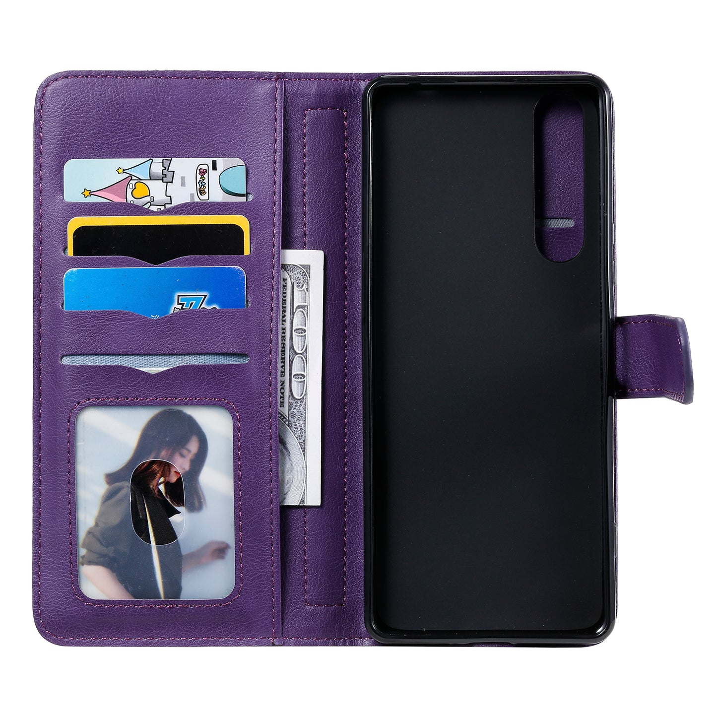 KT Multi-functional Series-1 10 Card Slots Wallet TPU+PU Leather Phone Shell for Sony Xperia 1 II