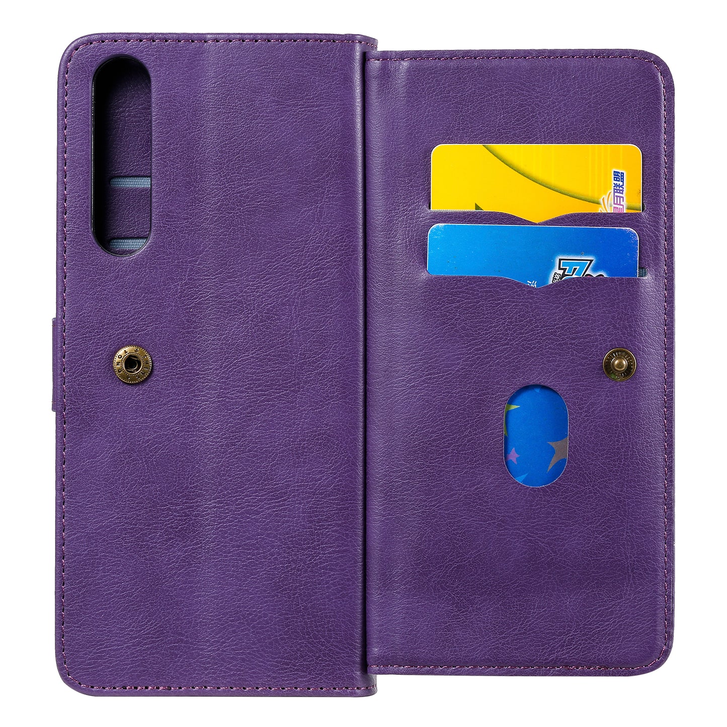 KT Multi-functional Series-1 10 Card Slots Wallet TPU+PU Leather Phone Shell for Sony Xperia 1 II