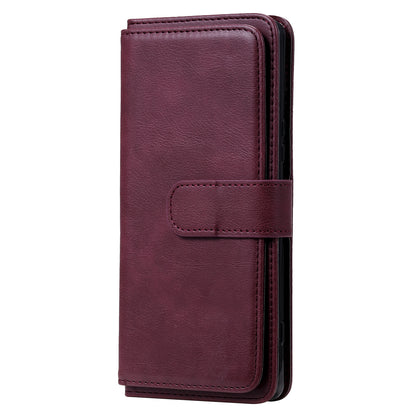 KT Multi-functional Series-1 10 Card Slots Wallet TPU+PU Leather Phone Shell for Sony Xperia 1 II