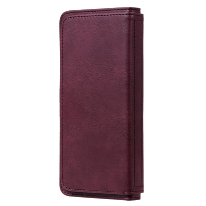 KT Multi-functional Series-1 10 Card Slots Wallet TPU+PU Leather Phone Shell for Sony Xperia 1 II