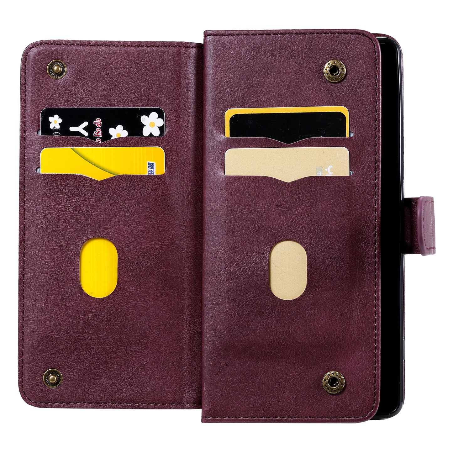 KT Multi-functional Series-1 10 Card Slots Wallet TPU+PU Leather Phone Shell for Sony Xperia 1 II