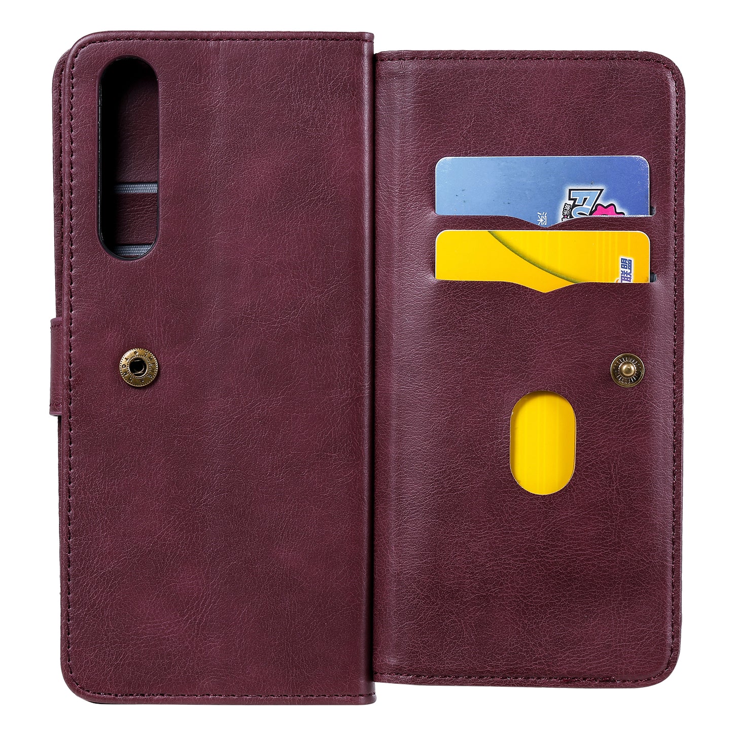 KT Multi-functional Series-1 10 Card Slots Wallet TPU+PU Leather Phone Shell for Sony Xperia 1 II