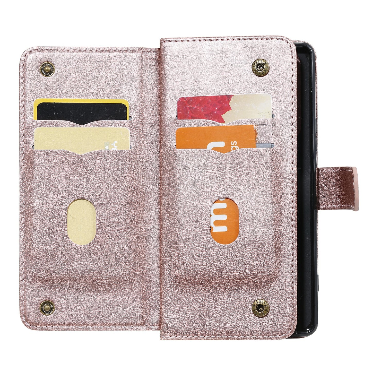 KT Multi-functional Series-1 10 Card Slots Wallet TPU+PU Leather Phone Shell for Sony Xperia 1 II