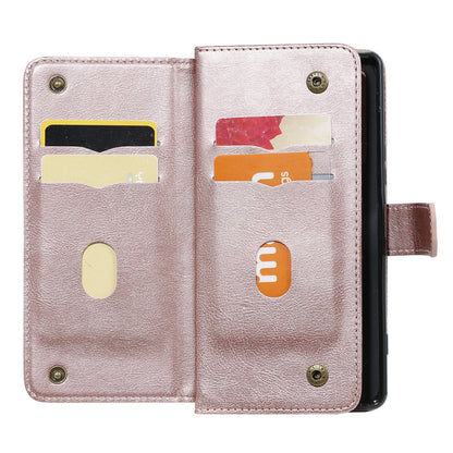 KT Multi-functional Series-1 10 Card Slots Wallet TPU+PU Leather Phone Shell for Sony Xperia 1 II