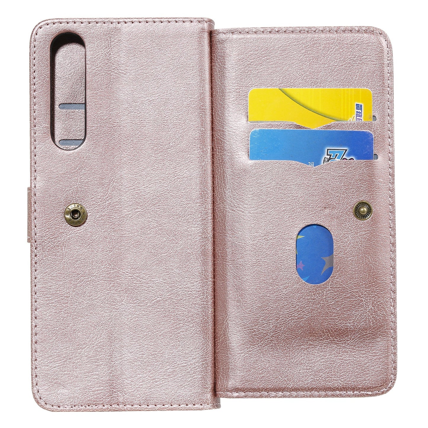 KT Multi-functional Series-1 10 Card Slots Wallet TPU+PU Leather Phone Shell for Sony Xperia 1 II