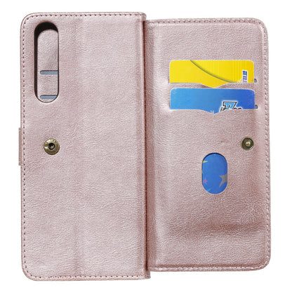 KT Multi-functional Series-1 10 Card Slots Wallet TPU+PU Leather Phone Shell for Sony Xperia 1 II