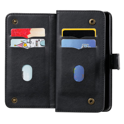 KT Multi-functional Series-1 10 Card Slots Leather Wallet Case for Sony Xperia 10 II