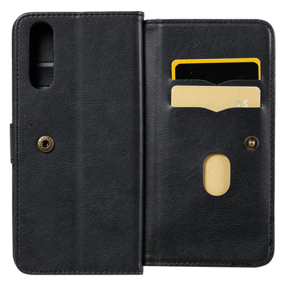 KT Multi-functional Series-1 10 Card Slots Leather Wallet Case for Sony Xperia 10 II