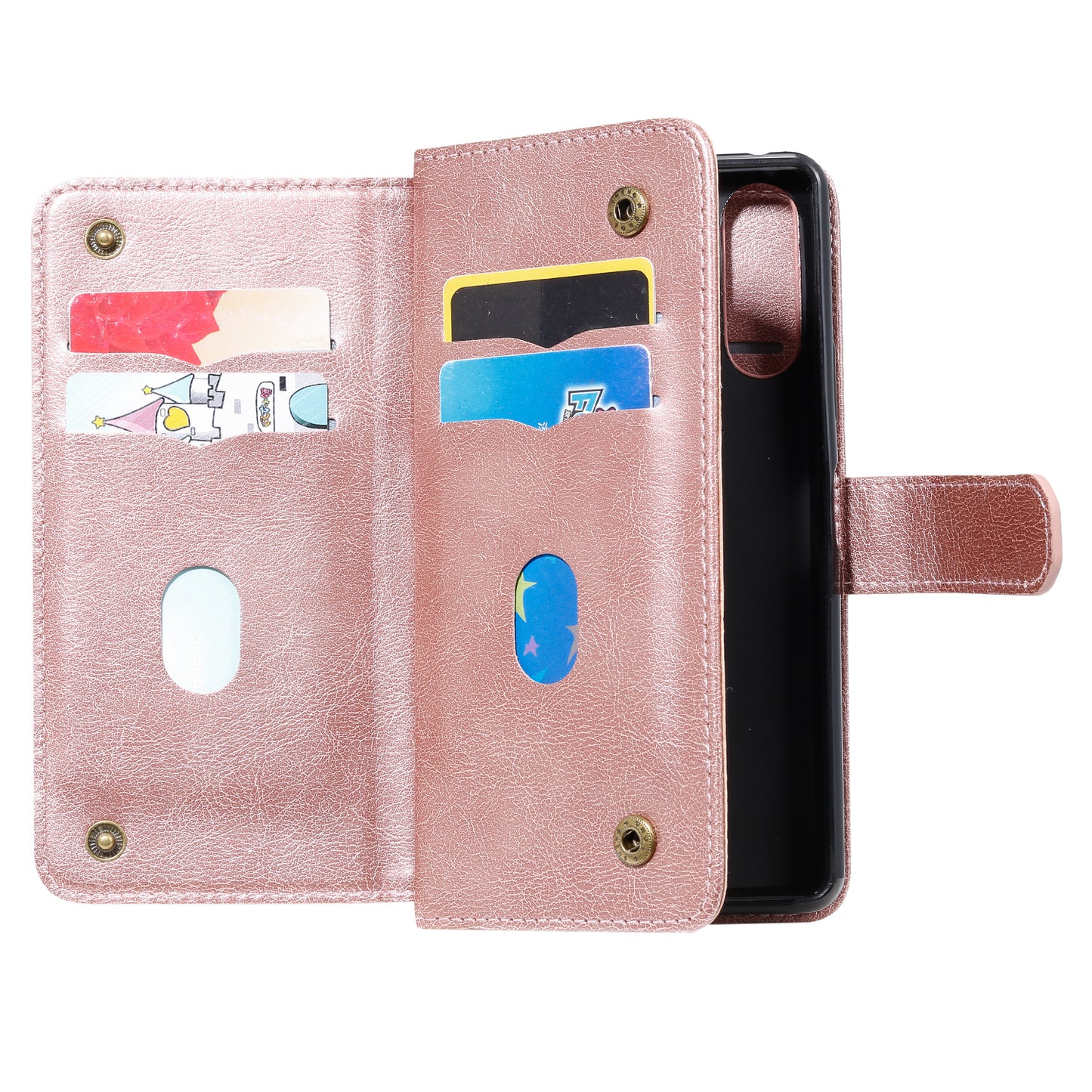 KT Multi-functional Series-1 10 Card Slots Leather Wallet Case for Sony Xperia 10 II