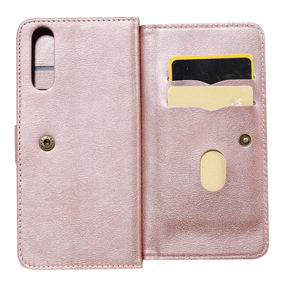KT Multi-functional Series-1 10 Card Slots Leather Wallet Case for Sony Xperia 10 II