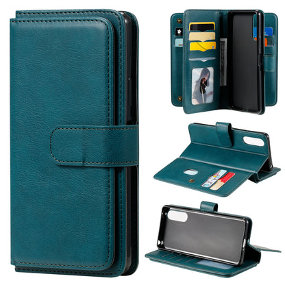 KT Multi-functional Series-1 10 Card Slots Leather Wallet Case for Sony Xperia 10 II
