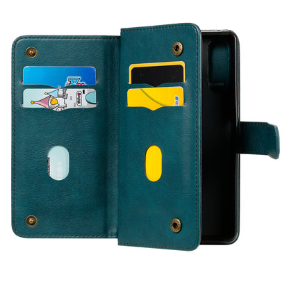 KT Multi-functional Series-1 10 Card Slots Leather Wallet Case for Sony Xperia 10 II