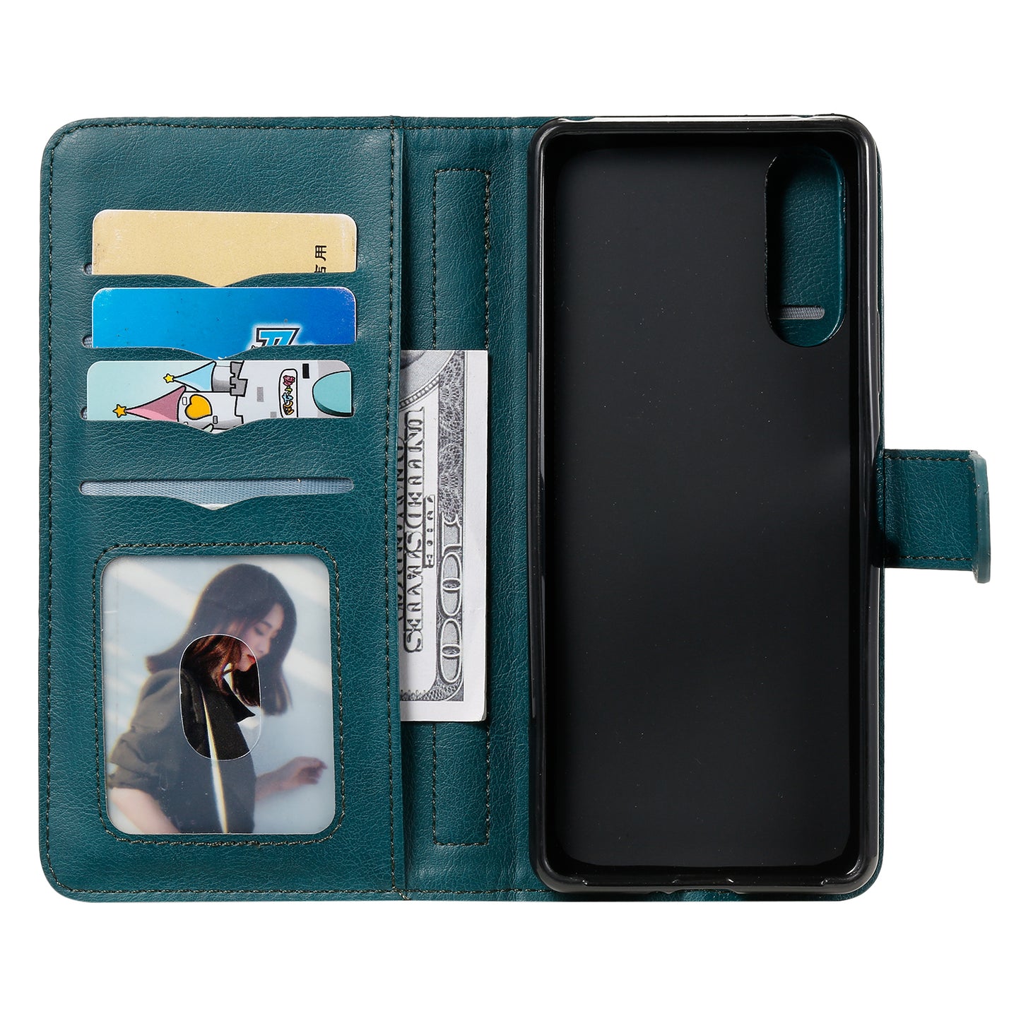 KT Multi-functional Series-1 10 Card Slots Leather Wallet Case for Sony Xperia 10 II