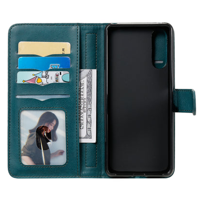 KT Multi-functional Series-1 10 Card Slots Leather Wallet Case for Sony Xperia 10 II