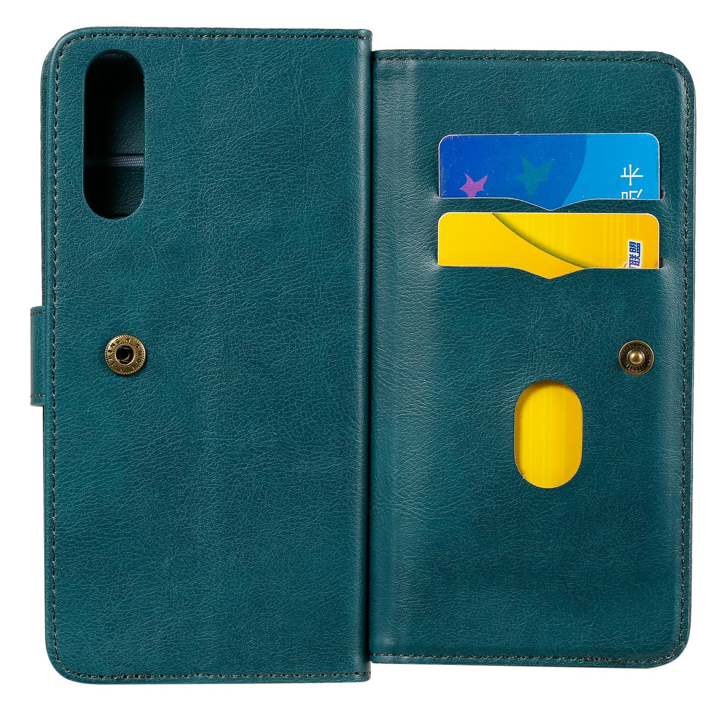 KT Multi-functional Series-1 10 Card Slots Leather Wallet Case for Sony Xperia 10 II