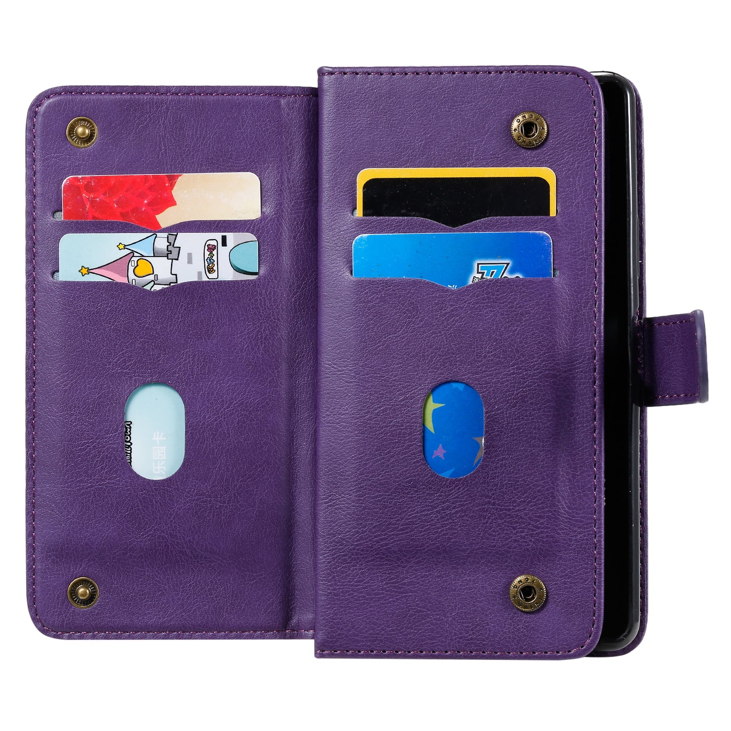 KT Multi-functional Series-1 10 Card Slots Leather Wallet Case for Sony Xperia 10 II