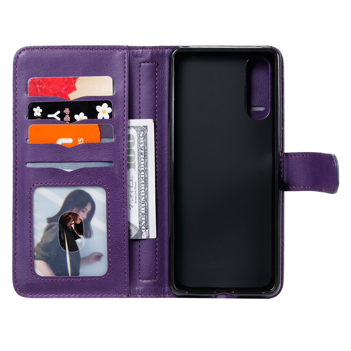 KT Multi-functional Series-1 10 Card Slots Leather Wallet Case for Sony Xperia 10 II