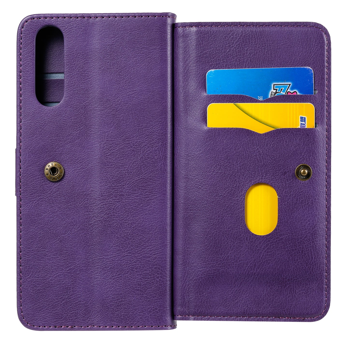 KT Multi-functional Series-1 10 Card Slots Leather Wallet Case for Sony Xperia 10 II