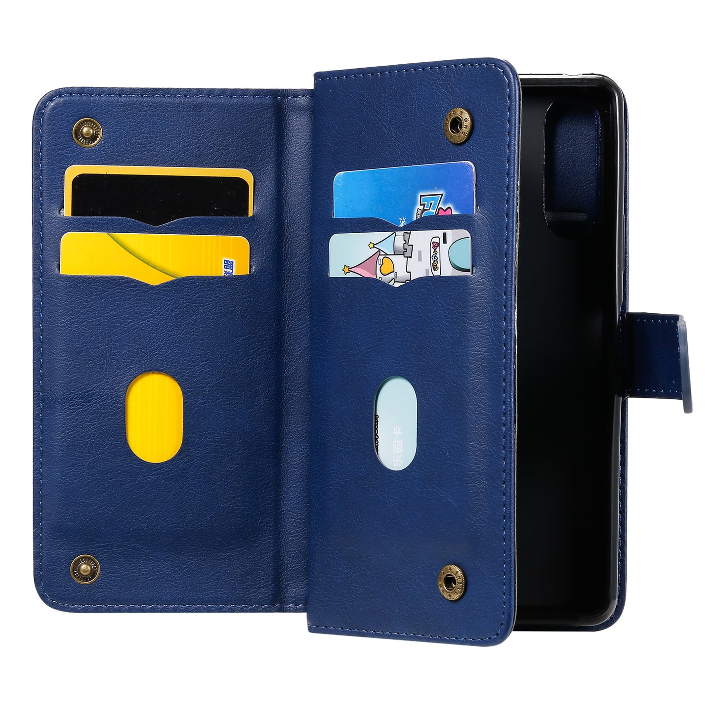KT Multi-functional Series-1 10 Card Slots Leather Wallet Case for Sony Xperia 10 II