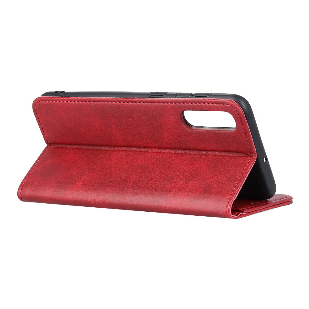 Auto-absorbed Split Leather Cover for Sony Xperia 5 II