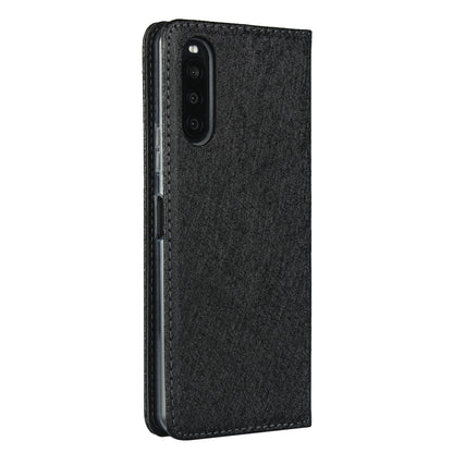 Silk Surface Leather with Strap Cover for Sony Xperia 10 II