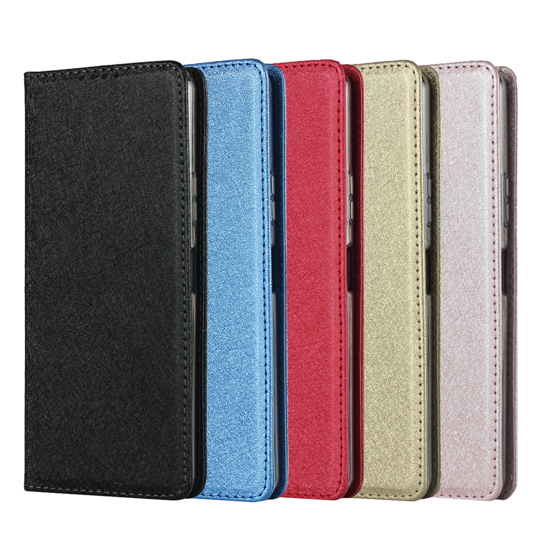 Silk Surface Leather with Strap Cover for Sony Xperia 10 II