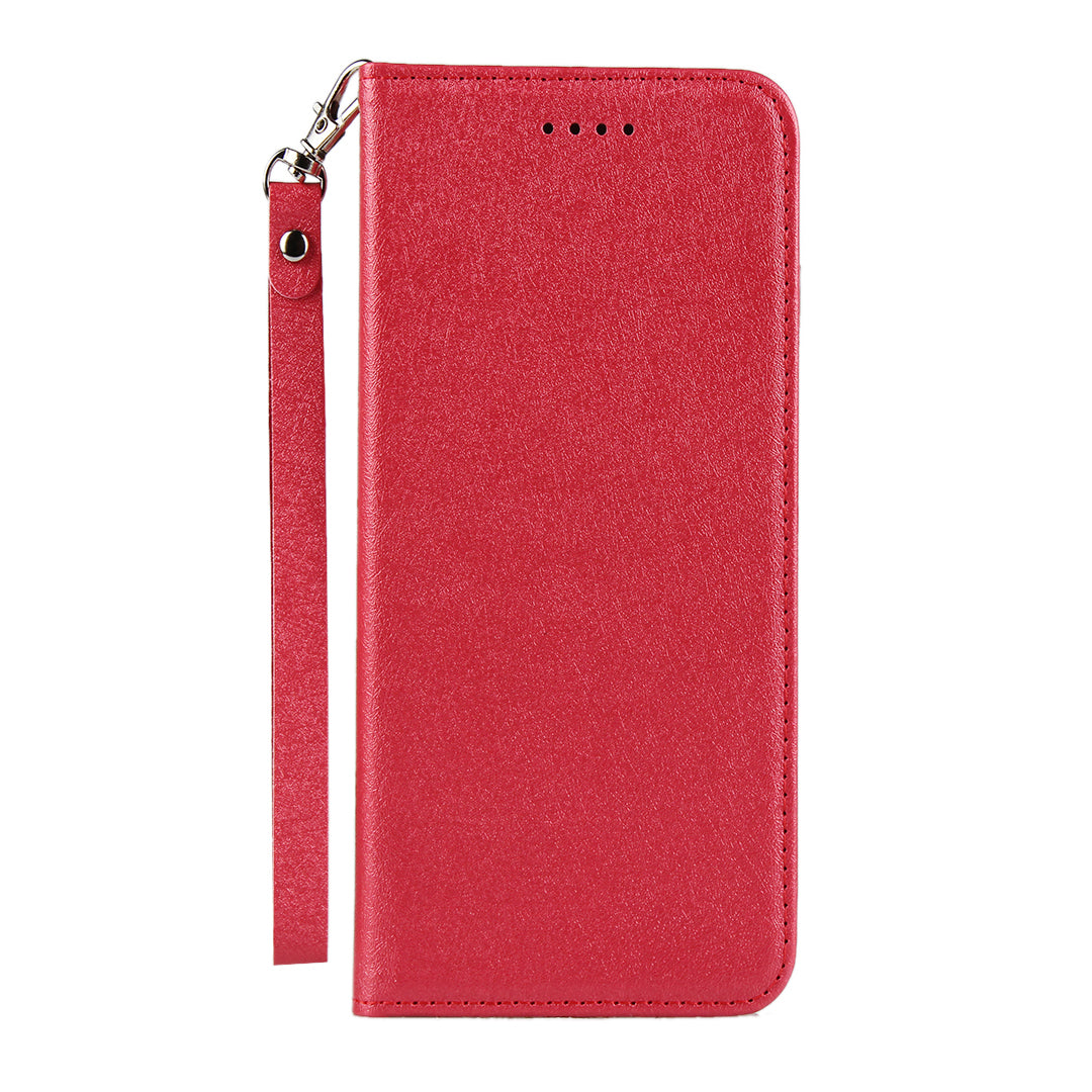 Silk Surface Leather with Strap Cover for Sony Xperia 10 II