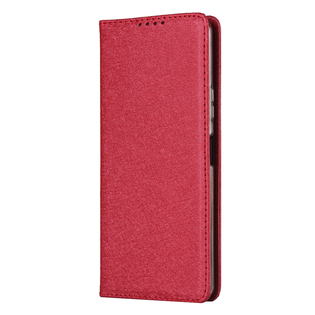 Silk Surface Leather with Strap Cover for Sony Xperia 10 II
