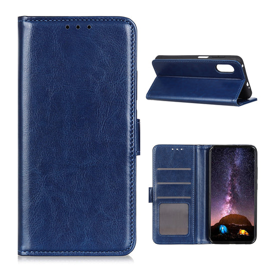 Crazy Horse Leather Wallet Stand Case for Sony Xperia 5 II