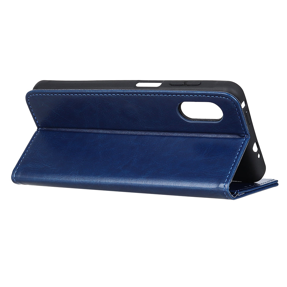 Crazy Horse Leather Wallet Stand Case for Sony Xperia 5 II