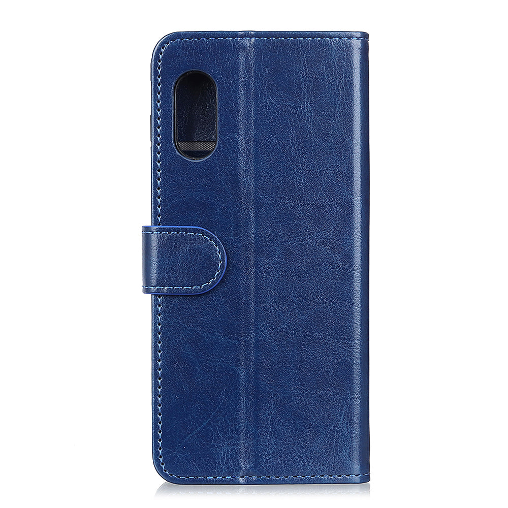Crazy Horse Leather Wallet Stand Case for Sony Xperia 5 II