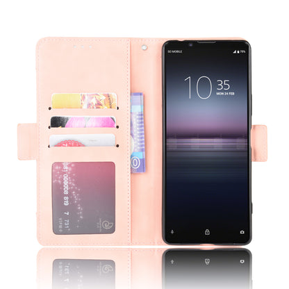 Multi-slot Leather Case Wallet Stand Shell for Sony Xperia 5 II