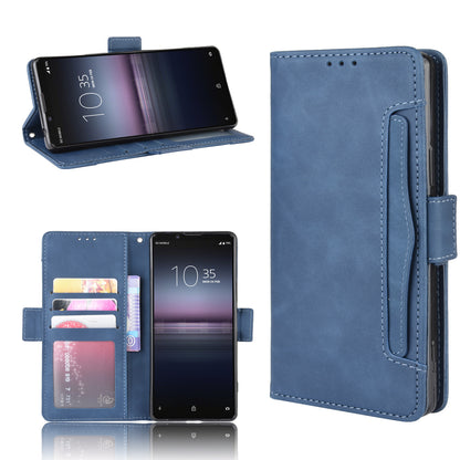 Multi-slot Leather Case Wallet Stand Shell for Sony Xperia 5 II