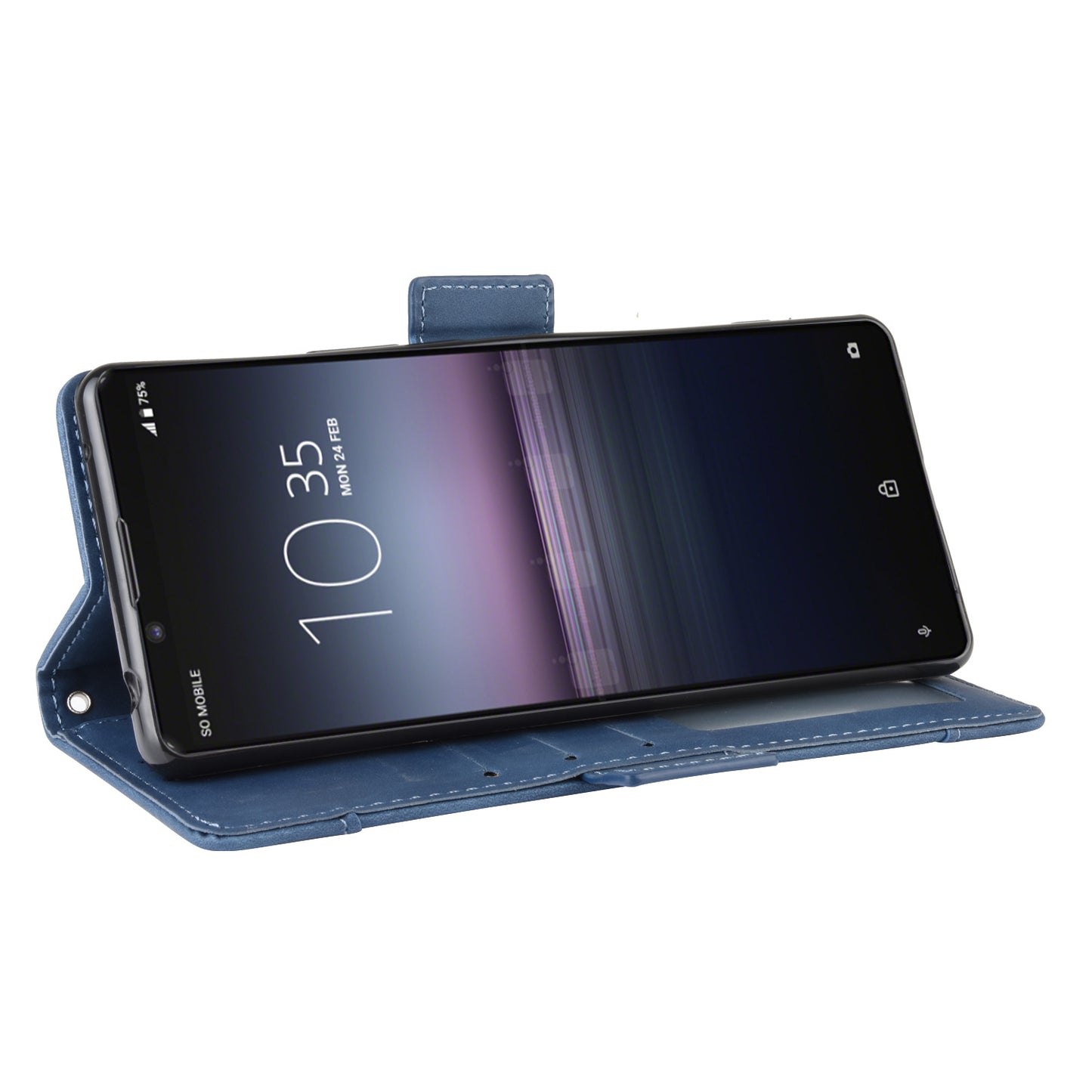 Multi-slot Leather Case Wallet Stand Shell for Sony Xperia 5 II