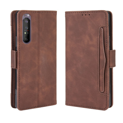 Multi-slot Leather Case Wallet Stand Shell for Sony Xperia 5 II