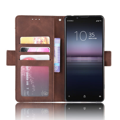 Multi-slot Leather Case Wallet Stand Shell for Sony Xperia 5 II