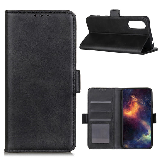 Magnetic Closure Leather Wallet Stand Case Shell for Sony Xperia 5 II