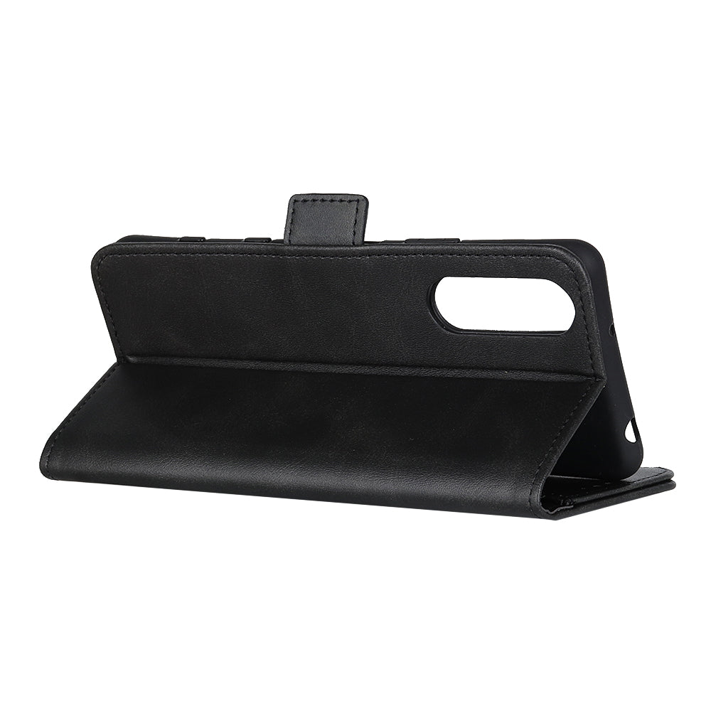 Magnetic Closure Leather Wallet Stand Case Shell for Sony Xperia 5 II