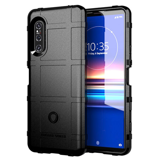 Anti-shock Square Grid Texture Thicken TPU Shell for Sony Xperia 5 II