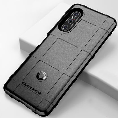 Anti-shock Square Grid Texture Thicken TPU Shell for Sony Xperia 5 II