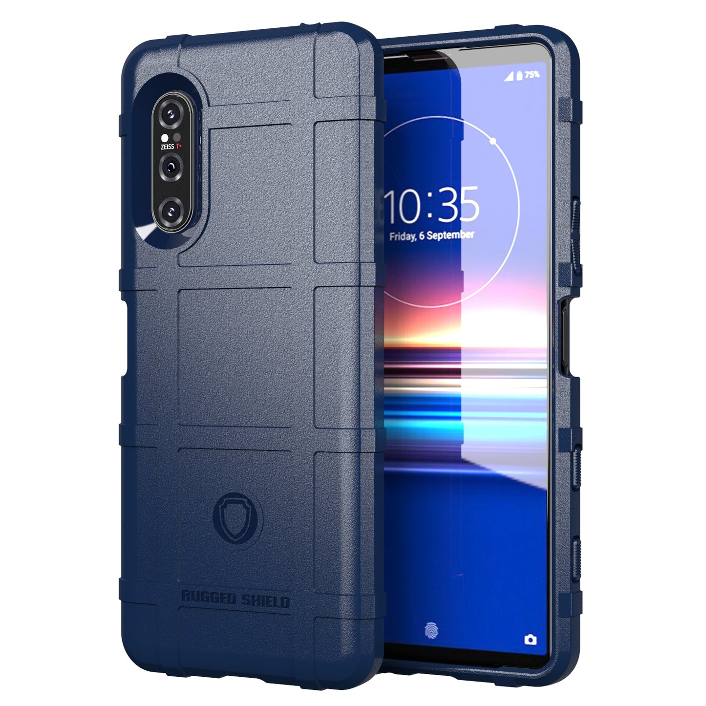 Anti-shock Square Grid Texture Thicken TPU Shell for Sony Xperia 5 II