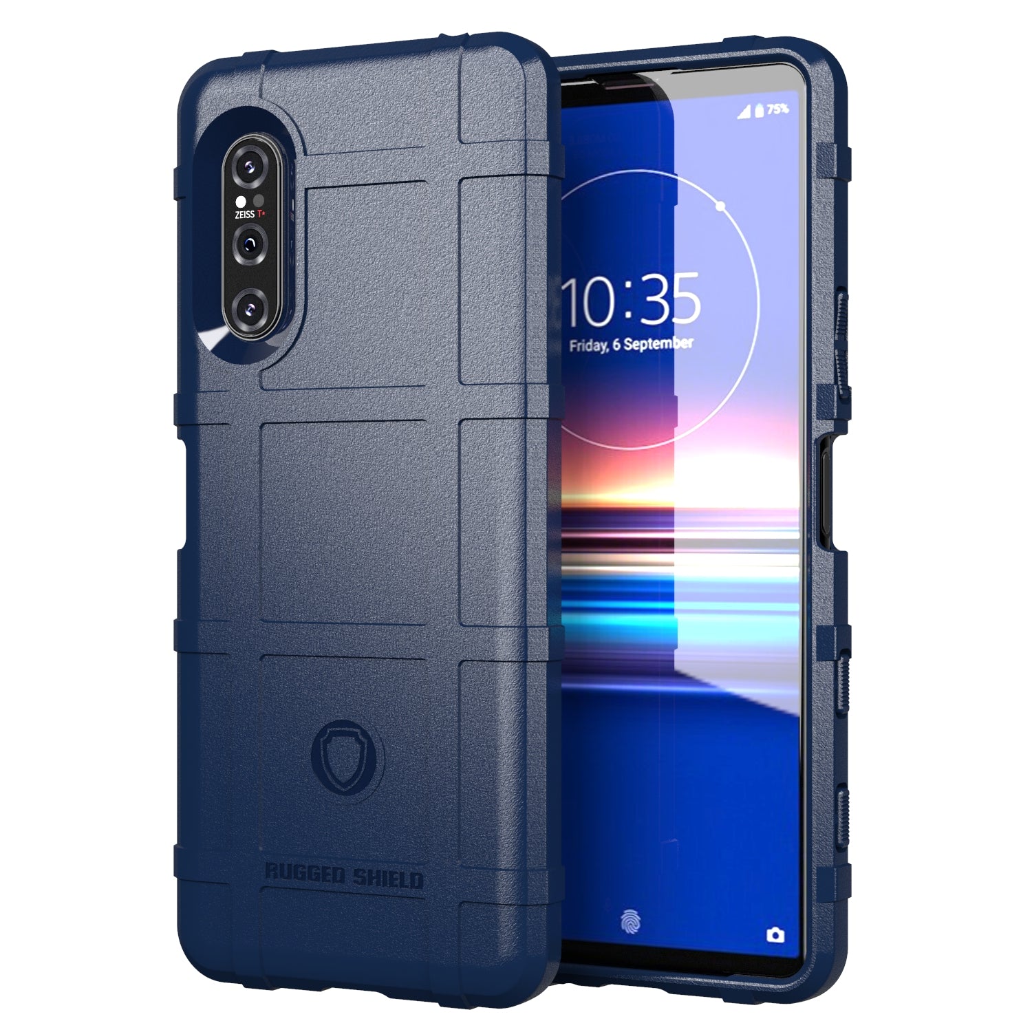 Anti-shock Square Grid Texture Thicken TPU Shell for Sony Xperia 5 II