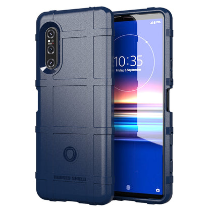 Anti-shock Square Grid Texture Thicken TPU Shell for Sony Xperia 5 II