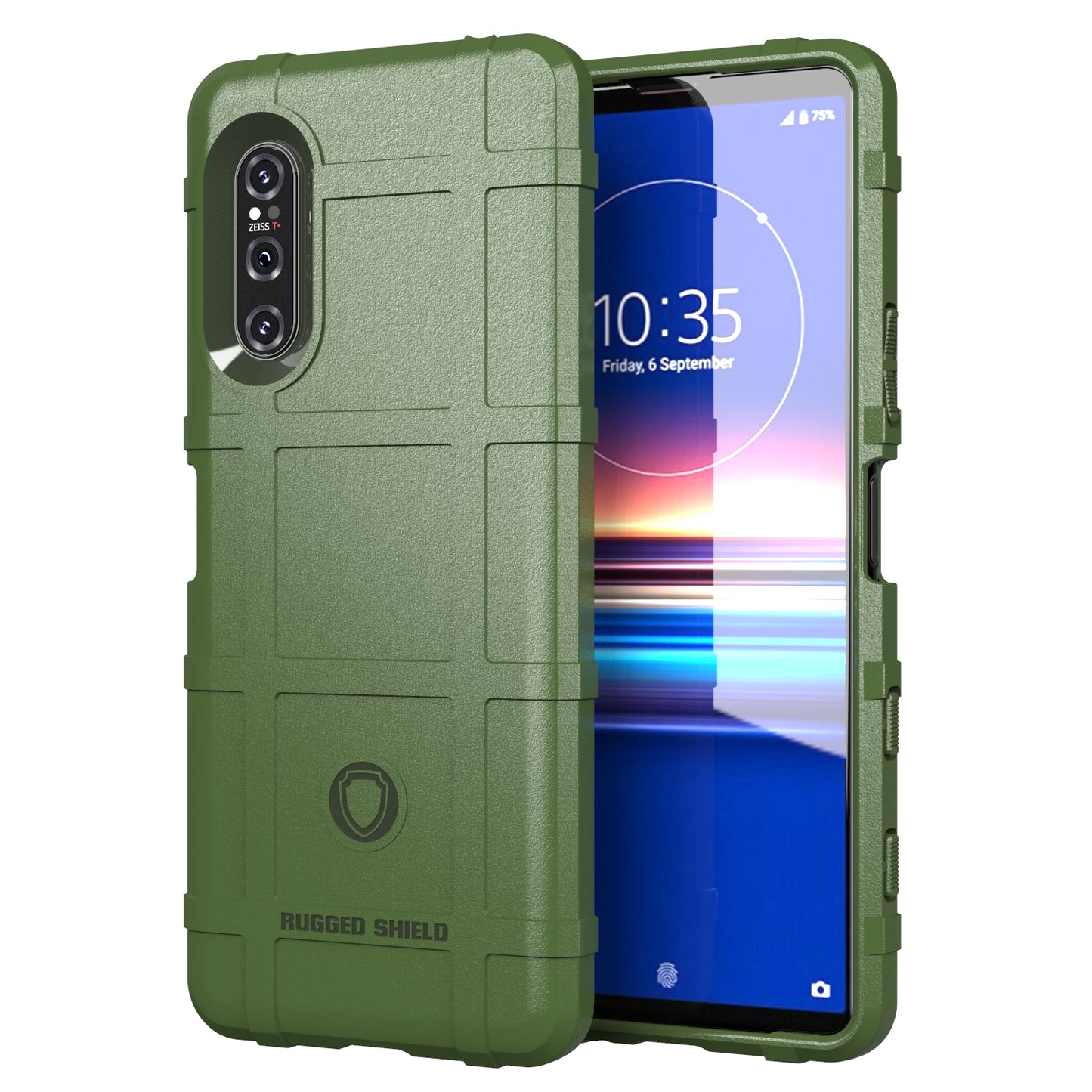 Anti-shock Square Grid Texture Thicken TPU Shell for Sony Xperia 5 II